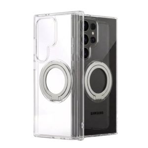 Crystaline Clear Magnetic Phone Case With Stand - Samsung S26 Ultra